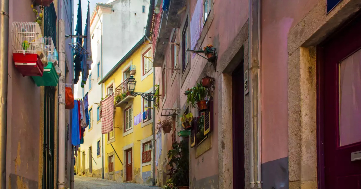Charming street in Lisbon